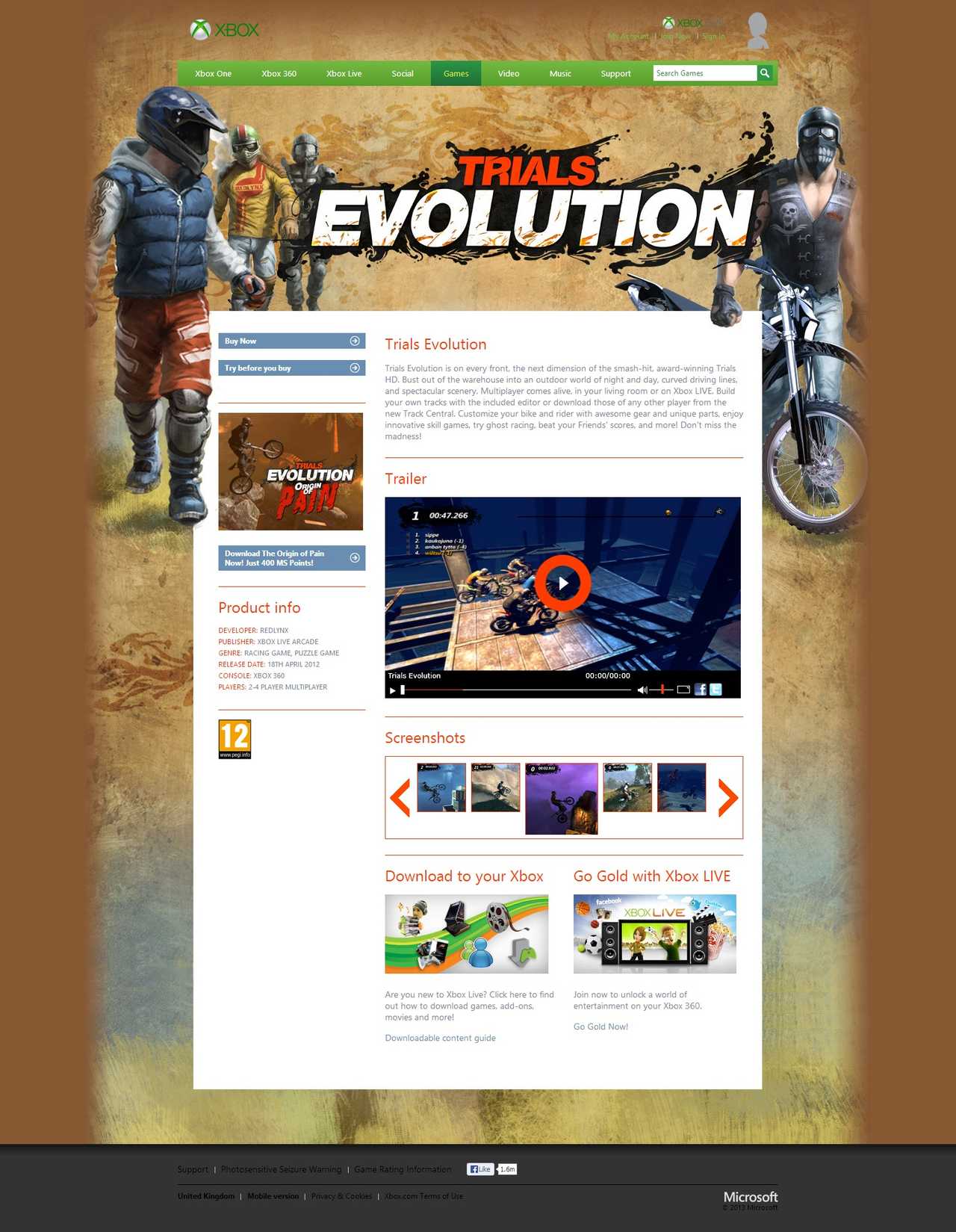 Xbox.com - Trials Evolution